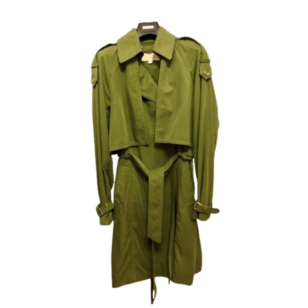 Michael Kors Army Green Trench Coat NWT XS